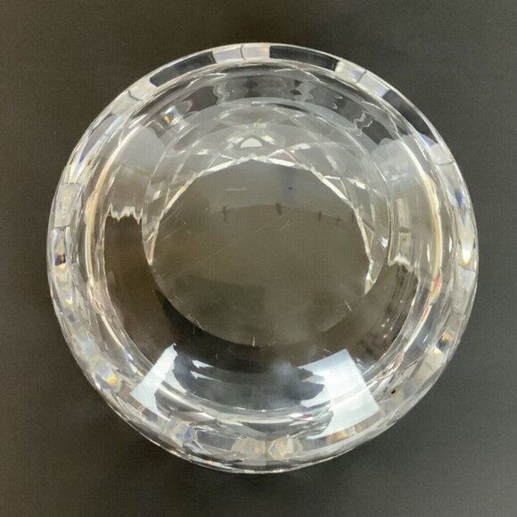 Orrefors Sofiero Medium Crystal Serving Bowl By Gunnar Cyrén - Picture 6 of 6